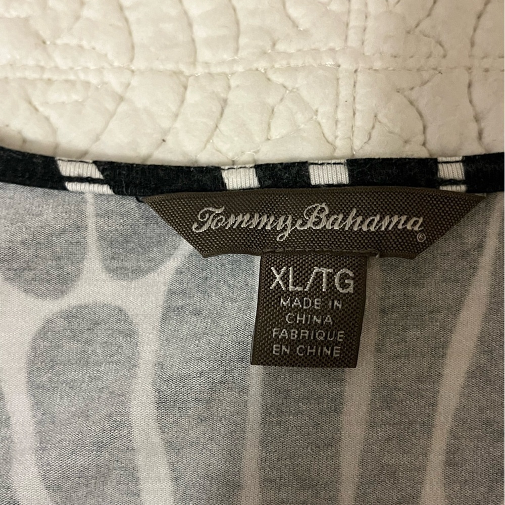 Tommy Bahama Black and White Maxi Dress (no belt), XL - Picture 5 of 8